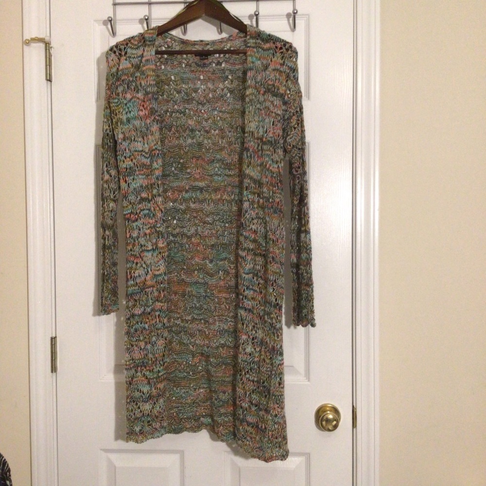 New Directions Colorful Knit Cardigan